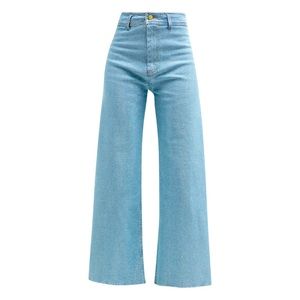 Cult Gaia ‘Zelma Pant’ in “Light Blue Denim & Hotafix” - Size 26 - Pants Jeans